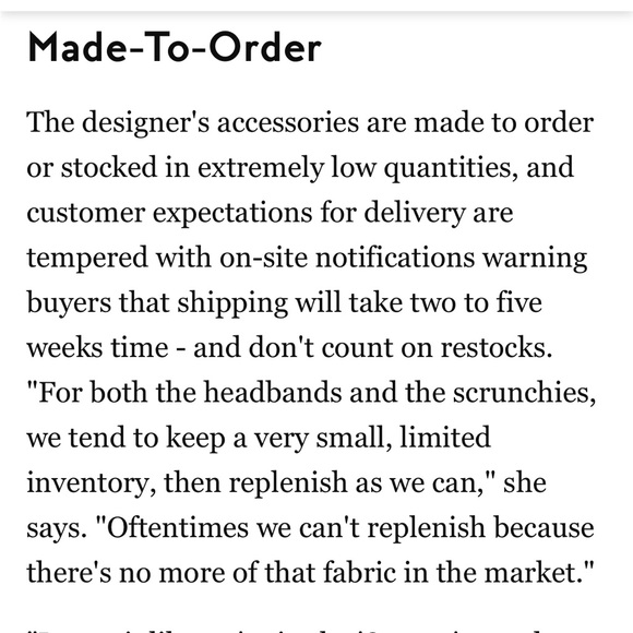 NWOT - Autumn Adeigbo fabric headband - Picture 3 of 6